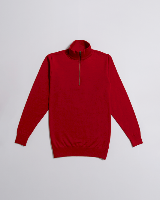 Quarter Zip Knit Jumper