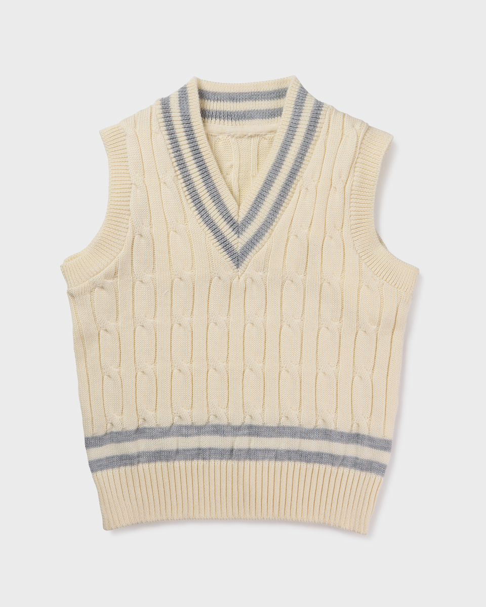 Knit Crop Vest Cable