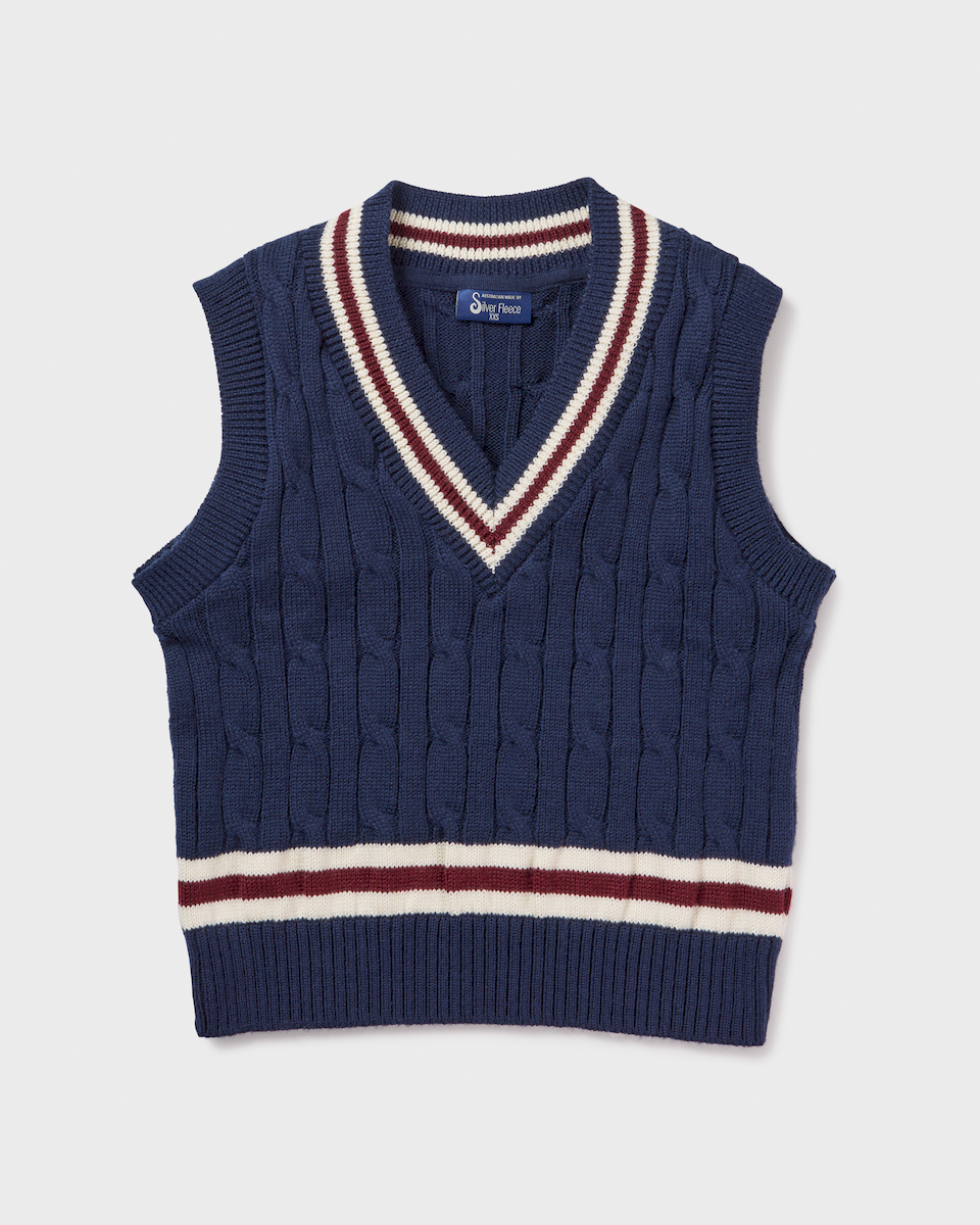 Knit Crop Vest Cable