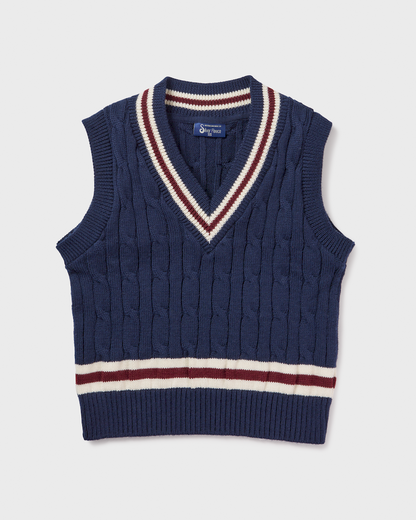 Knit Crop Vest Cable
