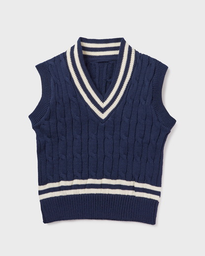 Knit Crop Vest Cable